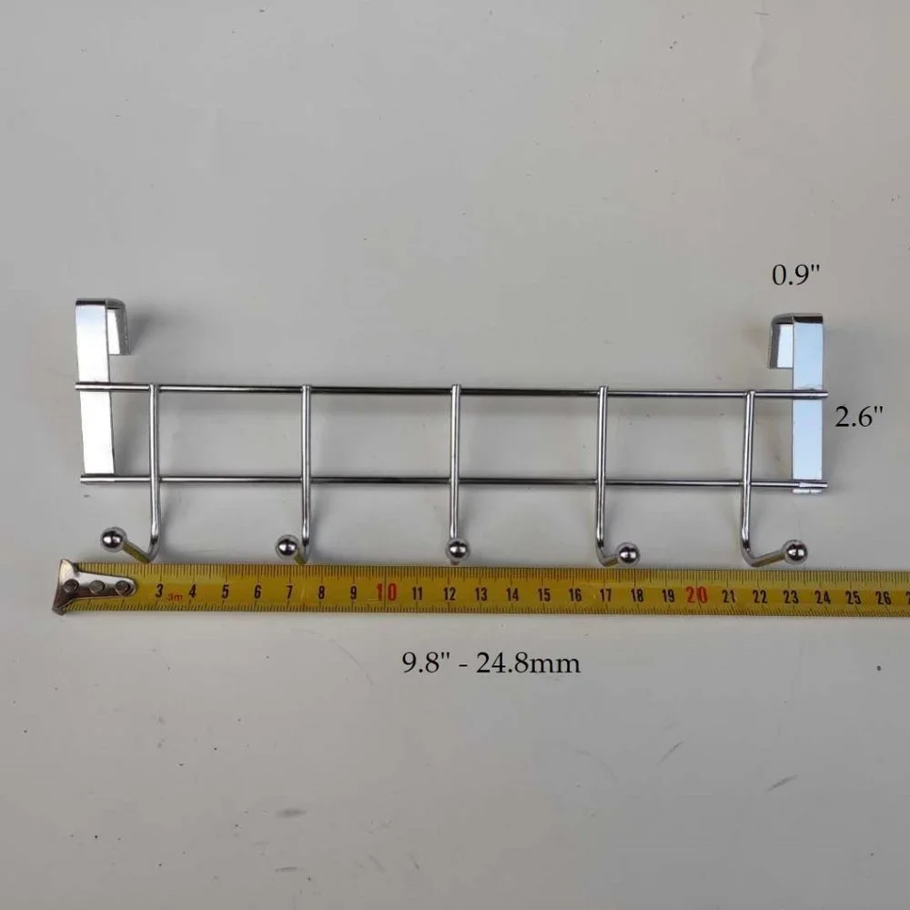 Over The Door Hook Rack Hanger 2 Pack Organizer Rack Hanger - For Thin Doors